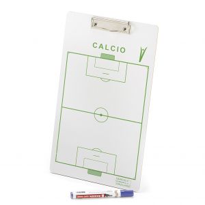 Schiavi Sport Lavagna Calcio Scrivibile + Pennarello incluso, misure 40x23 cm