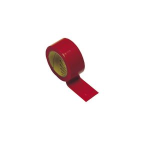 Schiavi Sport Nastro Adesivo Segnacampo in PVC, colore Rosso, rotolo 33 mt