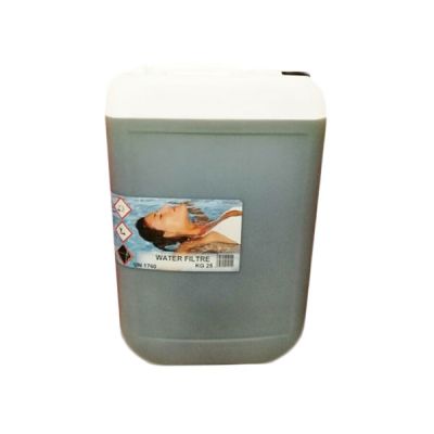 WATER FILTRE 25 kg - Prodotto liquido per piscine alta concentrazione per pulizia filtri a Sabbia, Cartuccia e Diamotee