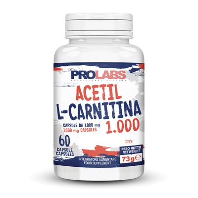 ACETIL L-CARNITINA 1000 MG 60 CAPSULE - Integratore Alimentare a base di Acetil L-Carnitina