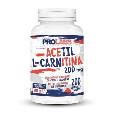 ACETIL L-CARNITINA 200 COMPRESSE DA 200 MG - Integratore alimentare di Carnitina in forma di Acetil-L-Carnitina