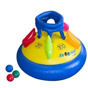 Swimline Shootball Game - Gioco canestro gonfiabile con 3 palle incluse