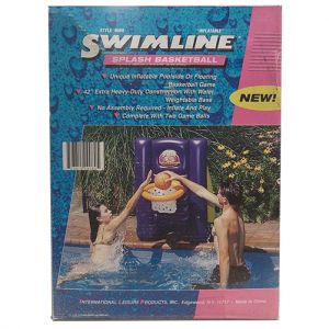 Swimline Splash Basketball - Gioco canestro gonfiabile con base riempibile e 2 palle incluse