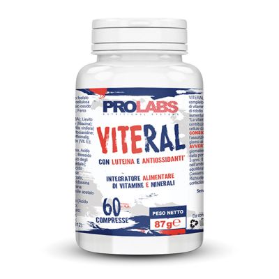 VITERAL 60 COMPRESSE - Integratore alimentare di Vitamine E Minerali con Luteina e Antiossidanti