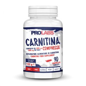 CARNITINA 90 COMPRESSE - Integratore alimentare di carnitina tartrato in cpr da 1000 mg