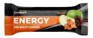 ENERGY CARAMEL ETHICSPORT Box con 30 barrette da 40g - Alimento Energetico in Snack adatto per lo sport 