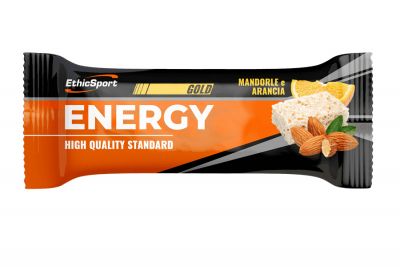 10 barrette da 35 g ENERGY GOLD gusto MANDORLA e ARANCIA - Fornisce energia velocemente e per lungo tempo