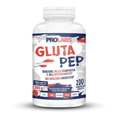 GLUTA PEP 200 COMPRESSE - Integratore alimentare di glutammina in forma peptidica, con vitamina B6