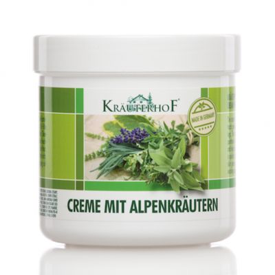 Kräuterhof Creme Mit Alpenkräutern 250 ml - Crema con erbe alpine Cura Piedi e Gambe