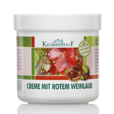 Creme Mit Rotem Weinlaub 100 ml - Crema con Estratto di Vite Rossa e Ippocastano per Piedi e Gambe