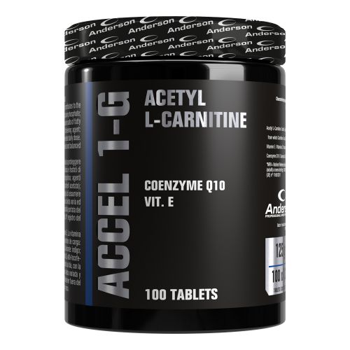 ACCEL 1 -G in flacone da 100 cpr - Integratore di Acetil Carnitina + Vitamina E e Coenzima Q10
