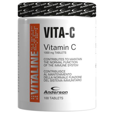 VITA-C in flacone da 100 cpr - Integratore di Vitamina C (acido ascorbico)