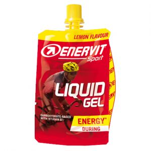 Enervit Sport Liquid Gel Cheer-Pack 60 ml, gusto limone - Energetico a base di Carboidrati e Vitamine