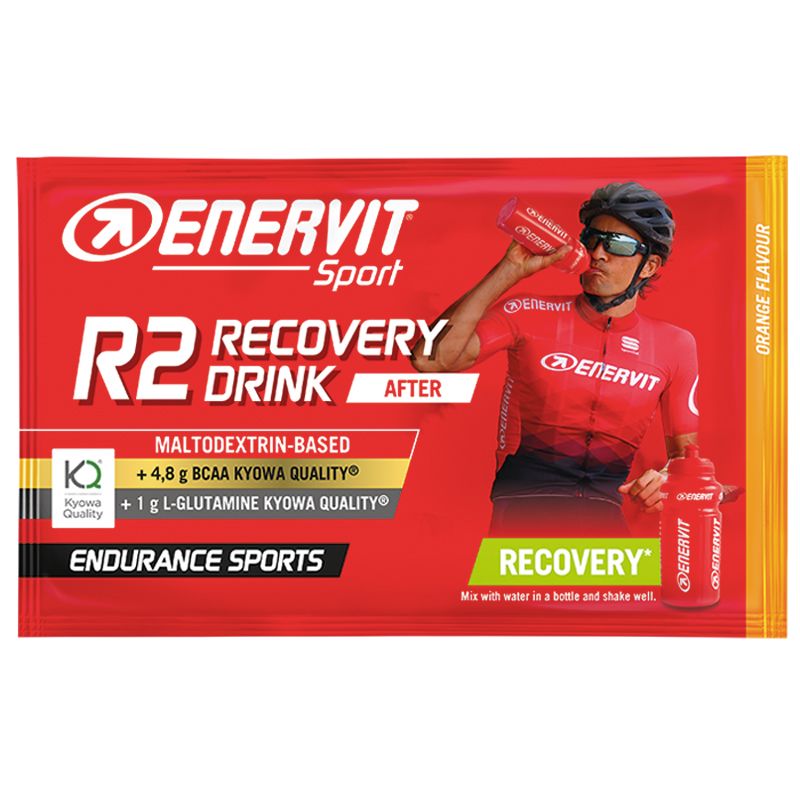 Enervit Sport R2 Recovery Drink After 50 g Arancia - Maltodextrin Based - +4,8 BCAA - +1g L-Glutamine - Endurance Sport 