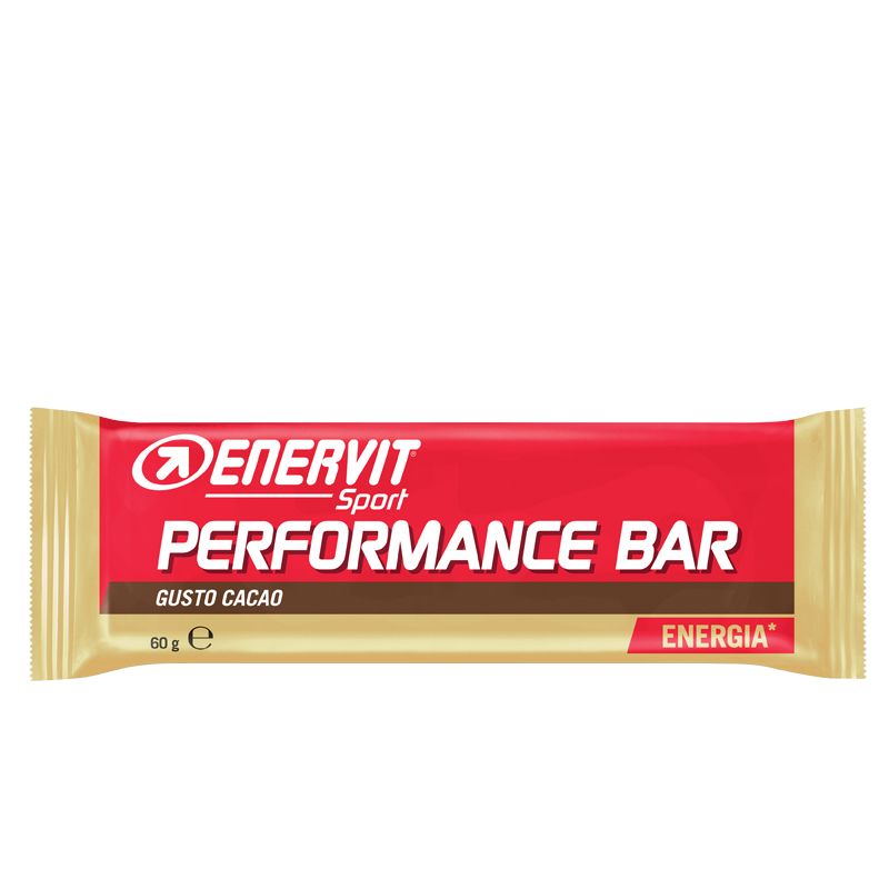 ENERVIT POWER SPORT Barretta energetica da 60 g gusto CACAO - Snack utile in caso di sforzo muscolare intenso