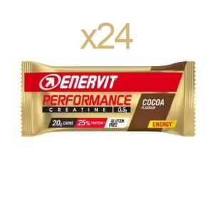 ENERVIT POWER SPORT COMPETITION Box di 24 Barrette da 40 g gusto CACAO - Indicate in caso di sforzo muscolare intenso