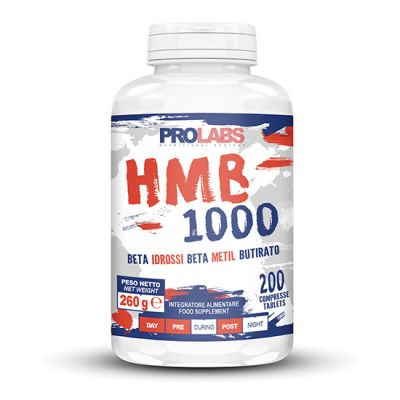 HMB 1000 MG 200 COMPRESSE - Integratore alimentare con 1000 mg di B-idrossi B-metil butirrato HMB