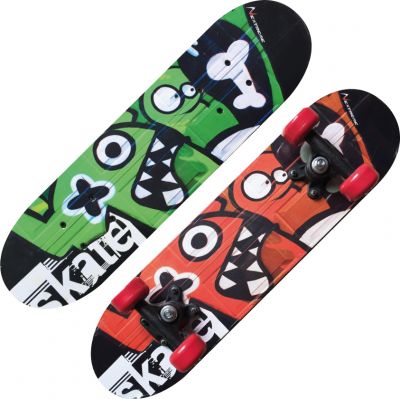 NEXTREME TRIBE MONSTERS - Skateboard dal design accattivante per l'utilizzo di bambini e ragazzi - Dimensioni 60x15 cm