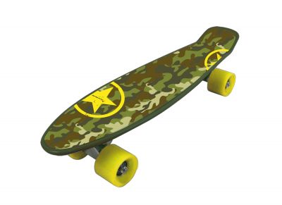FREEDOM PRO MILITARY Skateboard militarizzato con ruote gialle - Dimensioni 57x15,2 - Peso Max Utente 80 kg