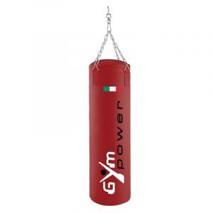 Red Italian Style" Full Boxing Bag, 40 kg - Dimensions 120x40 cm