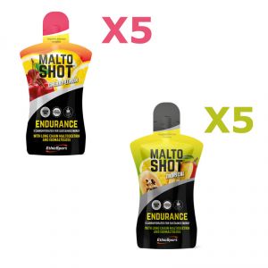 10X MALTO SHOT ENDURANCE 50 ML MIX PACK: 5 pack gusto CILIEGIA/LIMONE + 5 pack gusto TROPICAL