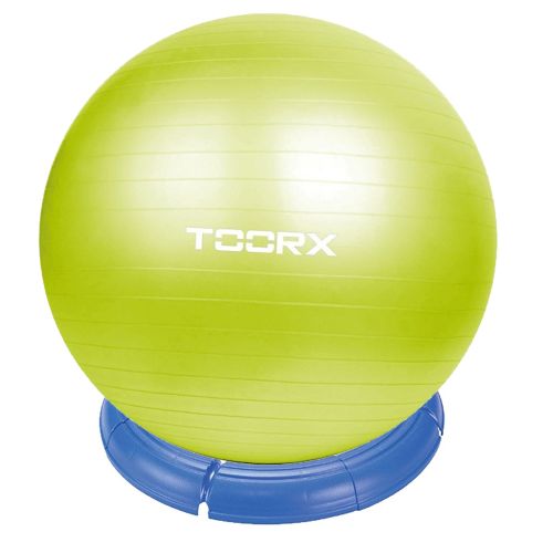 Toorx Palla da Ginnastica Ø 65 cm con pompa e base gymball in omaggio