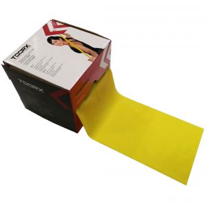 Fascia elastica anallergica latex-free gialla in rotolo da 25 m resistenza leggera - Altezza 15 cm, spessore 0,35 mm