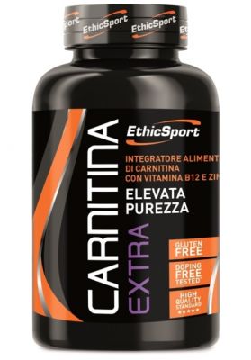 ETHICSPORT CARNITINA EXTRA 90 COMPRESSE Integratore di Carnitina con Vitamina B12 e Zinco ideale per sport di Endurance 