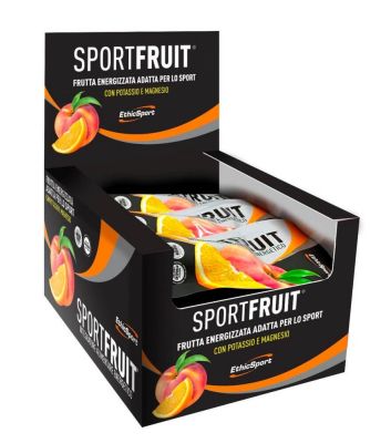 SPORT FRUIT PESCA-ARANCIA ETHICSPORT CONFEZIONE 60 PACKS DA 42 GRAMMI - Gelatina di Frutta Energizzata per lo sport