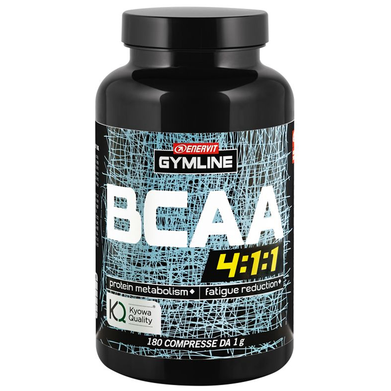 Enervit Gymline Muscle Bcaa 4:1:1 Kyowa Quality 180 compresse - Aminoacidi Ramificati con vitamine B1 e B6