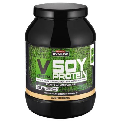 Enervit Gymline Muscle Vegetal Soy Protein Gusto Crema 800 grammi - Proteine Isolate della Soia Supro®
