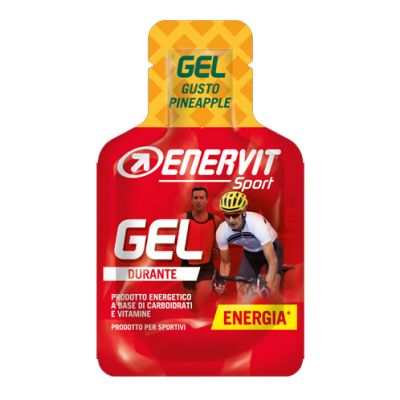 Enervit Sport Gel mini-pack da 25 ml, gusto pineapple - Energetico liquido con carboidrati e vitamine