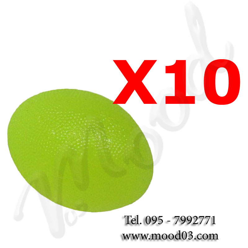 Kir Risparmio con 10 PALLINE RIABILITATIVE OVALI ANTISTRESS - Power Grip Ball per allenare mobilità dita e mani