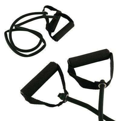 Toorx Tubo elastico con maniglie resistenza strong, colore nero - Lunghezza 120 cm
