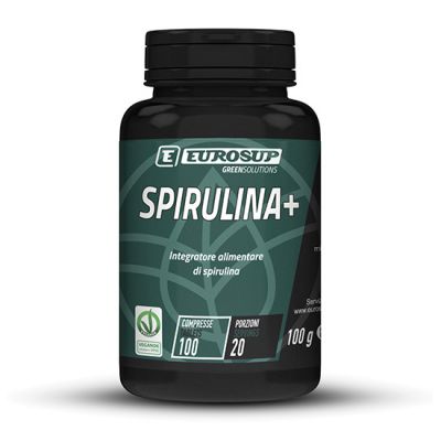SPIRULINA+ 100 CPR - Integratore alimentare con 720 mg di alga spirulina purissima per compressa