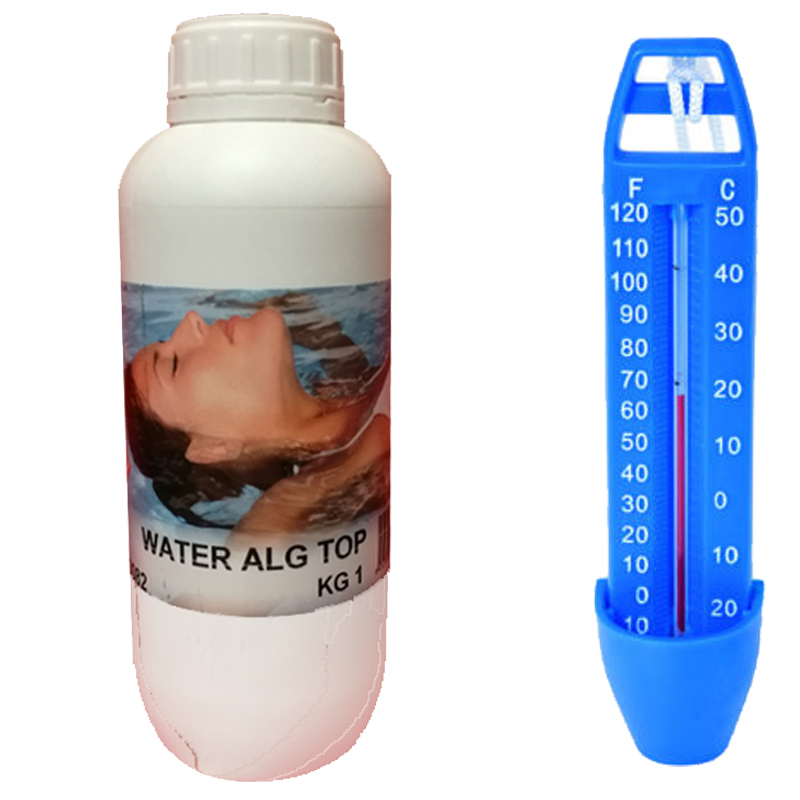 WATER ALG TOP Bottiglia da 1 kg - Antialghe Concentrato NO SCHIUMOGENO per Vasche Idromassaggio, SPA, Fontane e Piscine