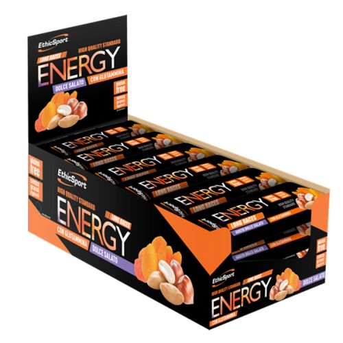 ENERGY LONG RACES ETHICSPORT DOLCE-SALATO BOX 30 BARRETTE DA 42 G - Snack Energetici per energia rapida e a lunga durata