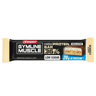 Enervit Gymline High Protein Bar 36% Cookie Senza Glutine - Barretta proteica da 55 grammi