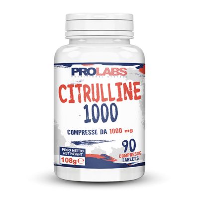 CITRULLINE 1000 FLACONE 90 COMPRESSE - Integratore Alimentare a base di L-Citrullina Malato in compresse da 1000 mg