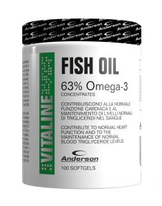 FISH OIL 100 SOFTGEL ANDERSON RESEARCH - Integratore a base di Acidi Grassi Essenziali Omega 3 EPA e DHA