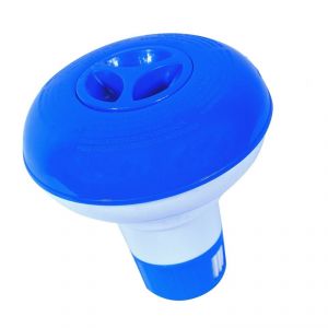 MINI DOSATORE GALLEGGIANTE BLUE BAY - Dispenser da 13 cm circa per pastiglie di cloro o bromo