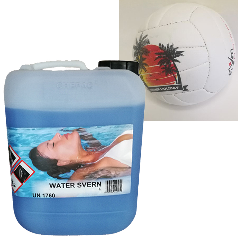 WATER SVERN Tanica da 10 kg SVERNANTE PISCINA PER TRATTAMENTI INVERNALI + Pallone da Beach Volley 