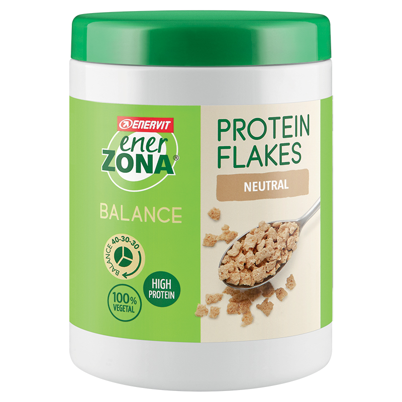ENERZONA Balance 40-30-30 Protein Flakes gusto Naturale 224g  fiocchi di soia proteici