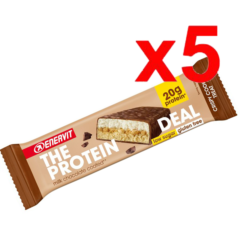 ENERVIT The Protein Deal Bar gusto Crispy Cookie 55g - 5 Barrette Proteiche