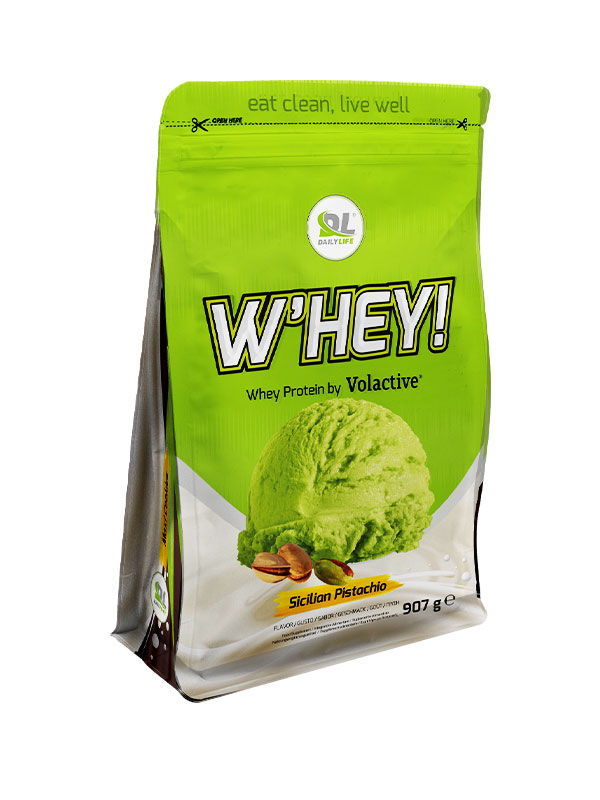 DL W’HEY! WHEY PROTEIN VOLACTIVE - gusto Sicilian Pistachio 907gr - Proteine in polvere Daily Life