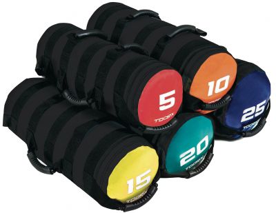 POWER BAG 15 KG Sacca Appesantita colore antracite / giallo con 6 Impugnature Ideale per Crossfit e Functional Training