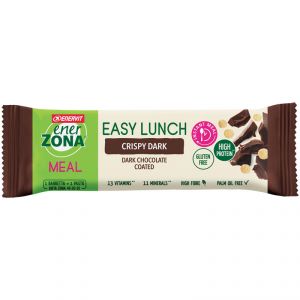 Enerzona Easy Lunch Crispy Dark 58g - EnerZona Nutrition Bar - Barretta con vitamine e minerali - Gusto Crispy Dark