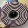 Materassino Per Yoga Bicolore Professionale Decorato in TPE - Dimensioni 183x60x0,6 cm - Colore perla e rosso borgogna
