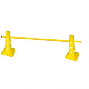 Set 10 coni agility gialli, con 12 fori, altezza 32 cm - Borsa di trasporto inclusa