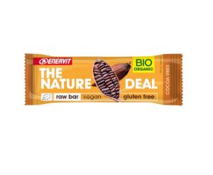 ENERVIT 10 BARRETTE THE NATURE DEAL Gusto Cocoa Vibes  10X30g - Raw Bar datteri, mandorle e cacao - Vegan Gluten Free